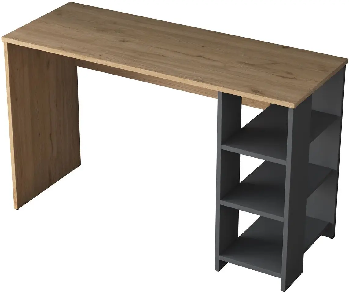 Masa de birou Mirage Meble HA108 (Walnut/Anthracite)