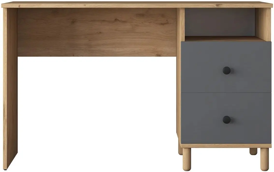 Masa de birou Mirage Meble HA109 (Walnut/Anthracite)