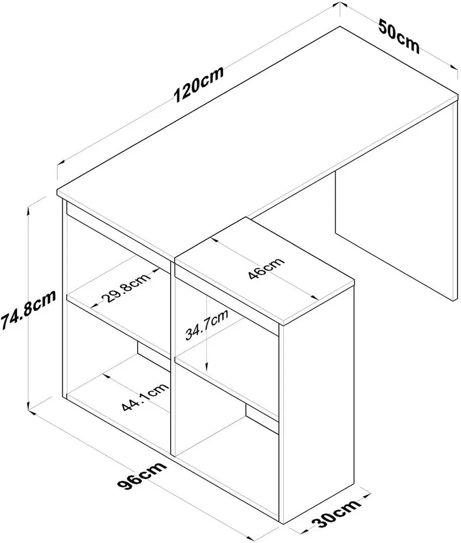 Письменный стол Mirage Meble HA113 (White/Walnut)