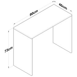 Masa de birou Mirage Meble HA114 (Walnut) Thumb