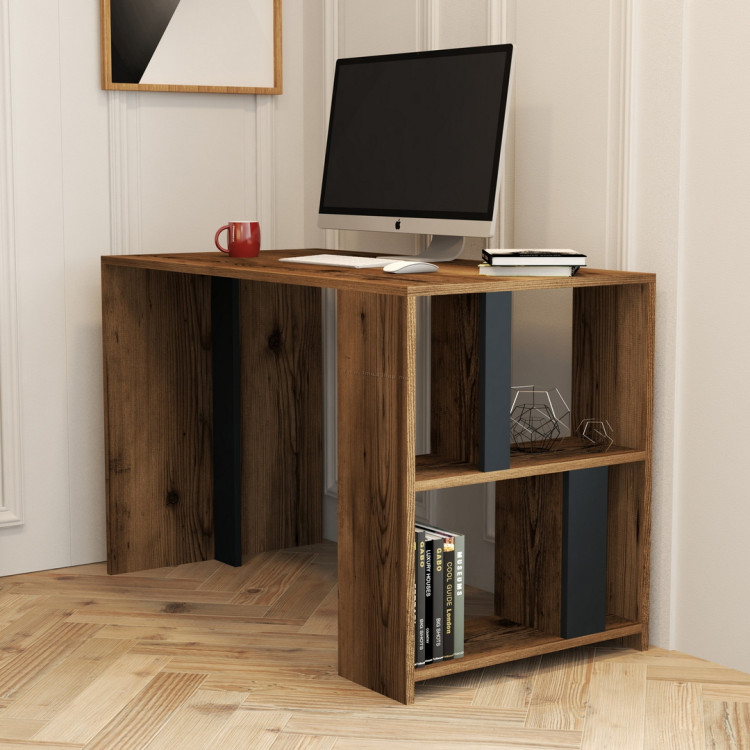 Письменный стол Mirage Meble Lima 120x60 (Walnut/Anthracite)