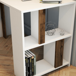 Письменный стол Mirage Meble Lima 120x60 (White/Walnut) Thumb