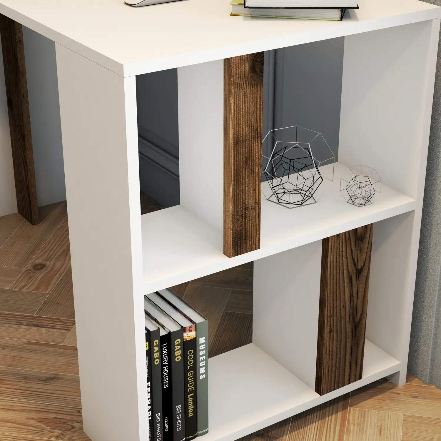 Письменный стол Mirage Meble Lima 120x60 (White/Walnut)