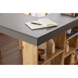 Masa pentru birou Mirage Meble Vesper (Anthracite/Atlantic Pine) Thumb