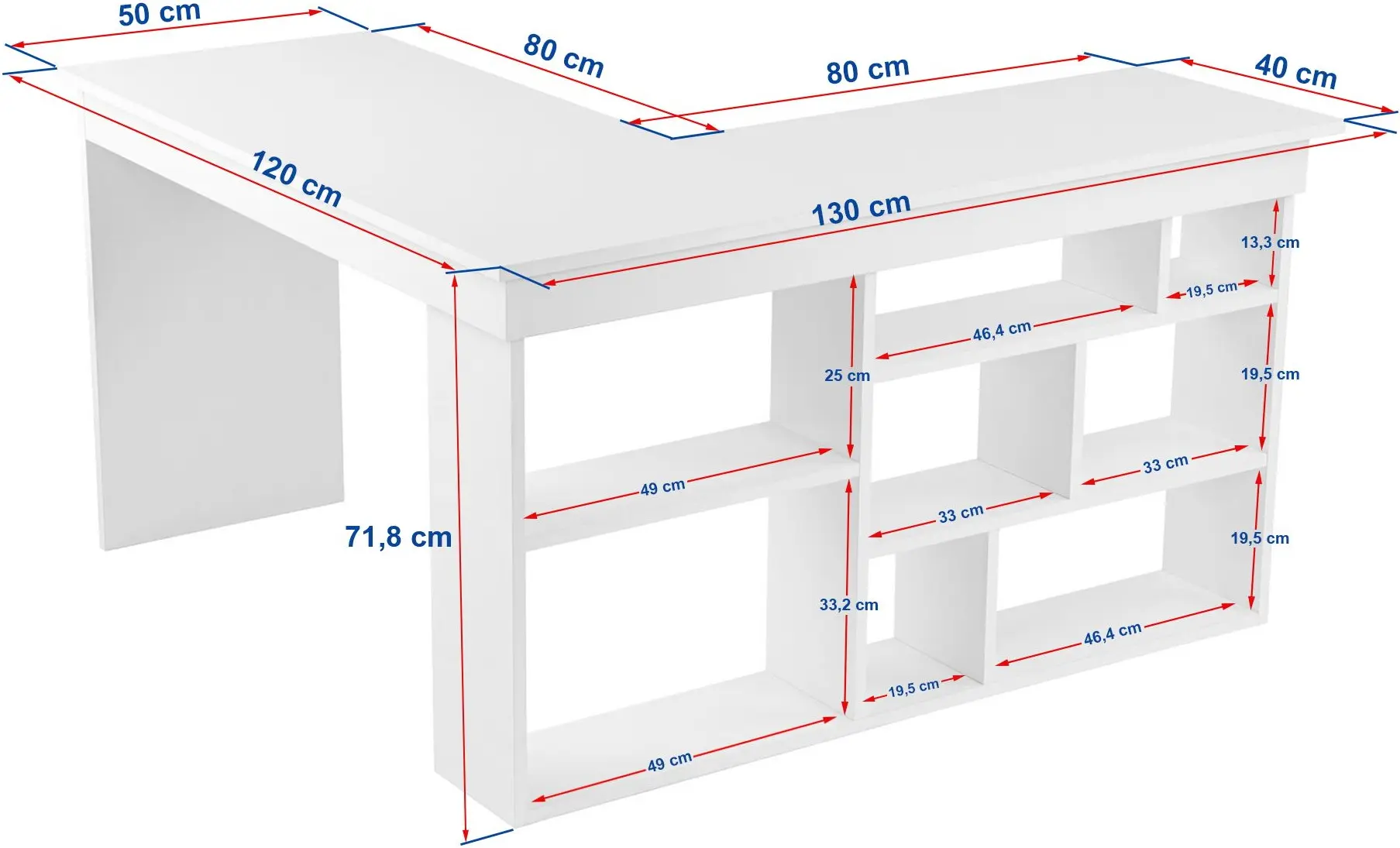 Masa pentru birou Mirage Meble Vesper (Anthracite/Atlantic Pine)