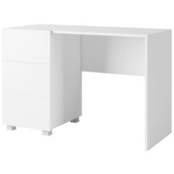 Masa de birou Mirjan24 Bralani/Calabrini C8 (White/White Gloss)