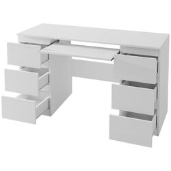 Компьютерный стол Mirjan24 Grace/Kuba (White/White Gloss) Thumb