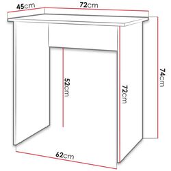 Masa de birou Mirjan24 Judy/Jan (White) Thumb