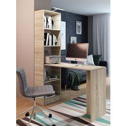 Письменный стол Mirjan24 Kylie B1/Desk B1 с LED подсветкой (Sonoma Oak) Thumb