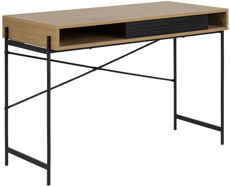 Письменный стол Mirjan24 Moniusa/Angus (Natural Oak/Black Metal) - 2