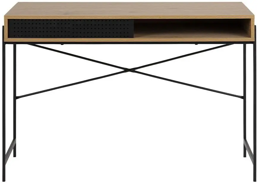 Письменный стол Mirjan24 Moniusa/Angus (Natural Oak/Black Metal) - 3