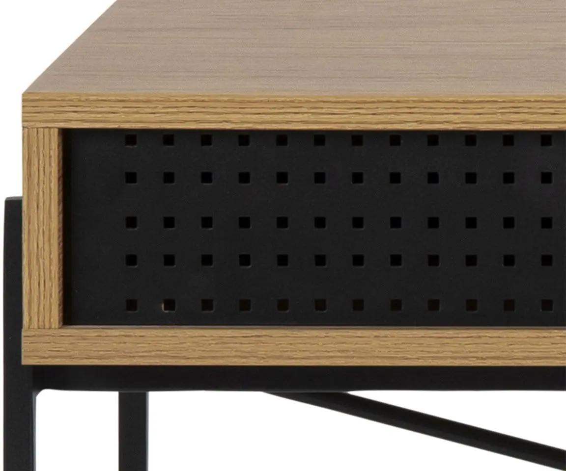 Письменный стол Mirjan24 Moniusa/Angus (Natural Oak/Black Metal) - 6