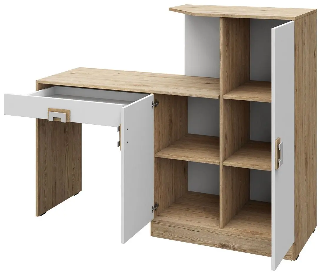 Письменный стол Mirjan24 Niczi/Nico 11 (Oak Light/White) - 5