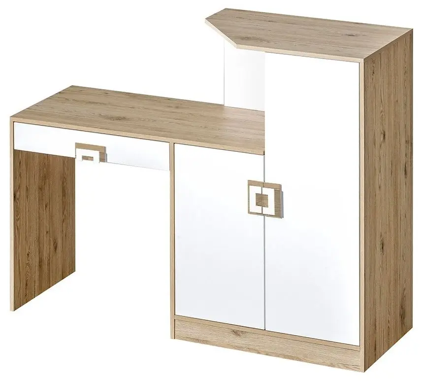 Письменный стол Mirjan24 Niczi/Nico 11 (Oak Light/White)