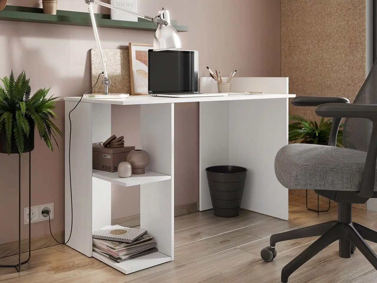 Masa de birou Mirjan24 Orion/Kacper (White) - 2
