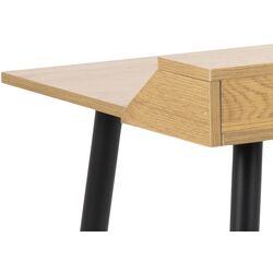 Masa de birou Mirjan24 Samuelo/Joe (Natural Oak/Black Metal) Thumb