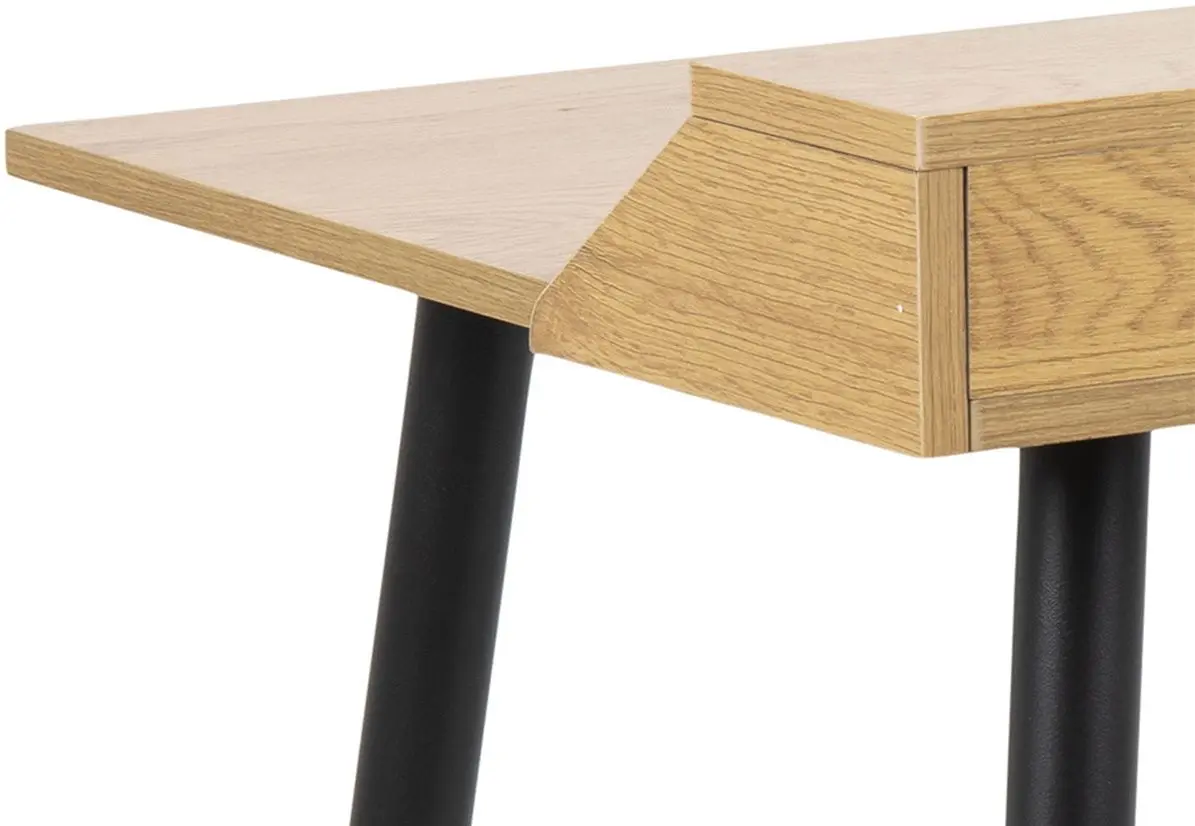 Masa de birou Mirjan24 Samuelo/Joe (Natural Oak/Black Metal) - 2