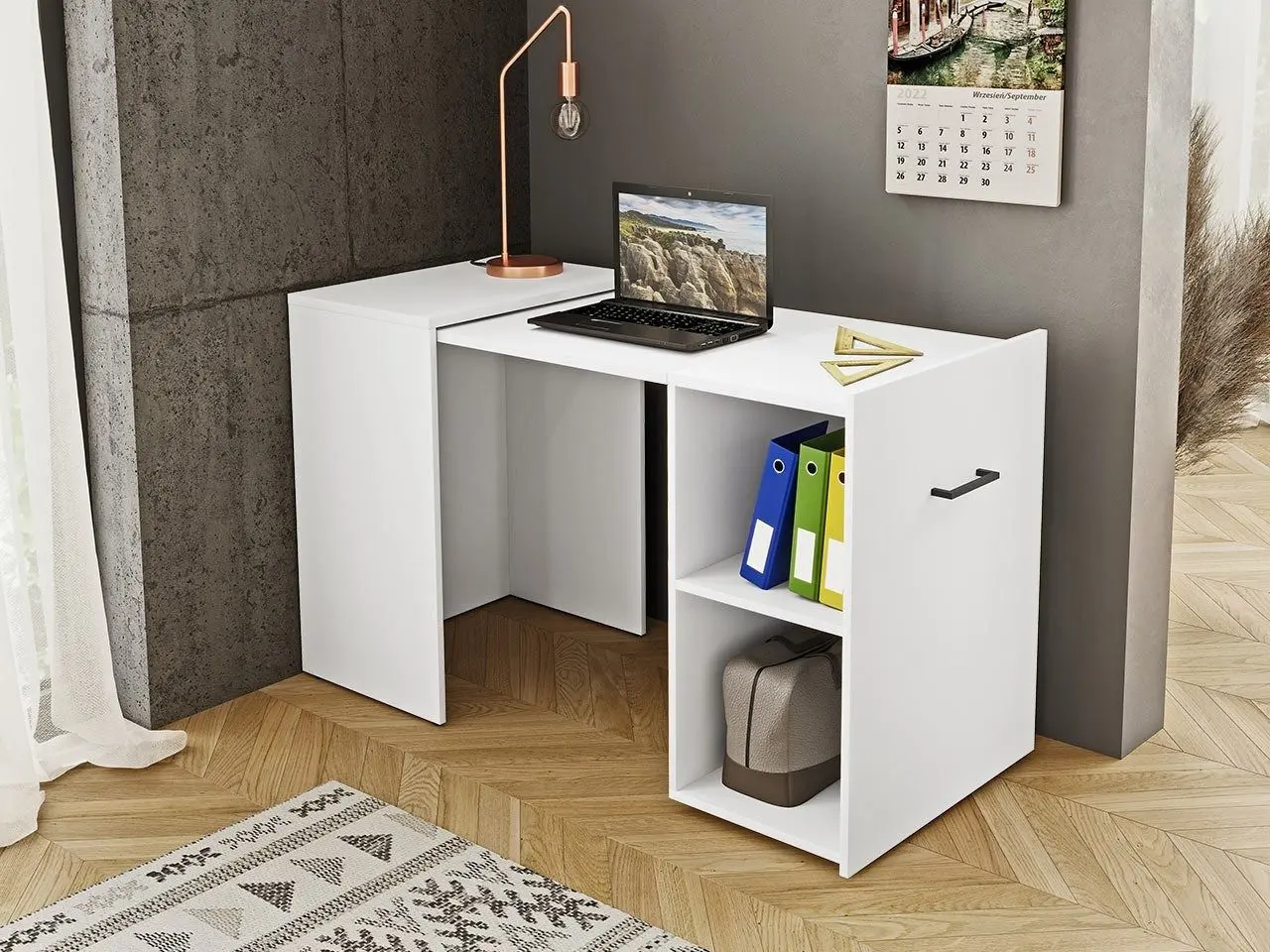 Письменный стол Mirjan24 Smart 03 (White) - 3