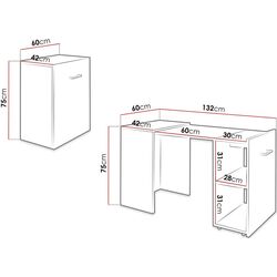 Письменный стол Mirjan24 Smart 03 (White) Thumb
