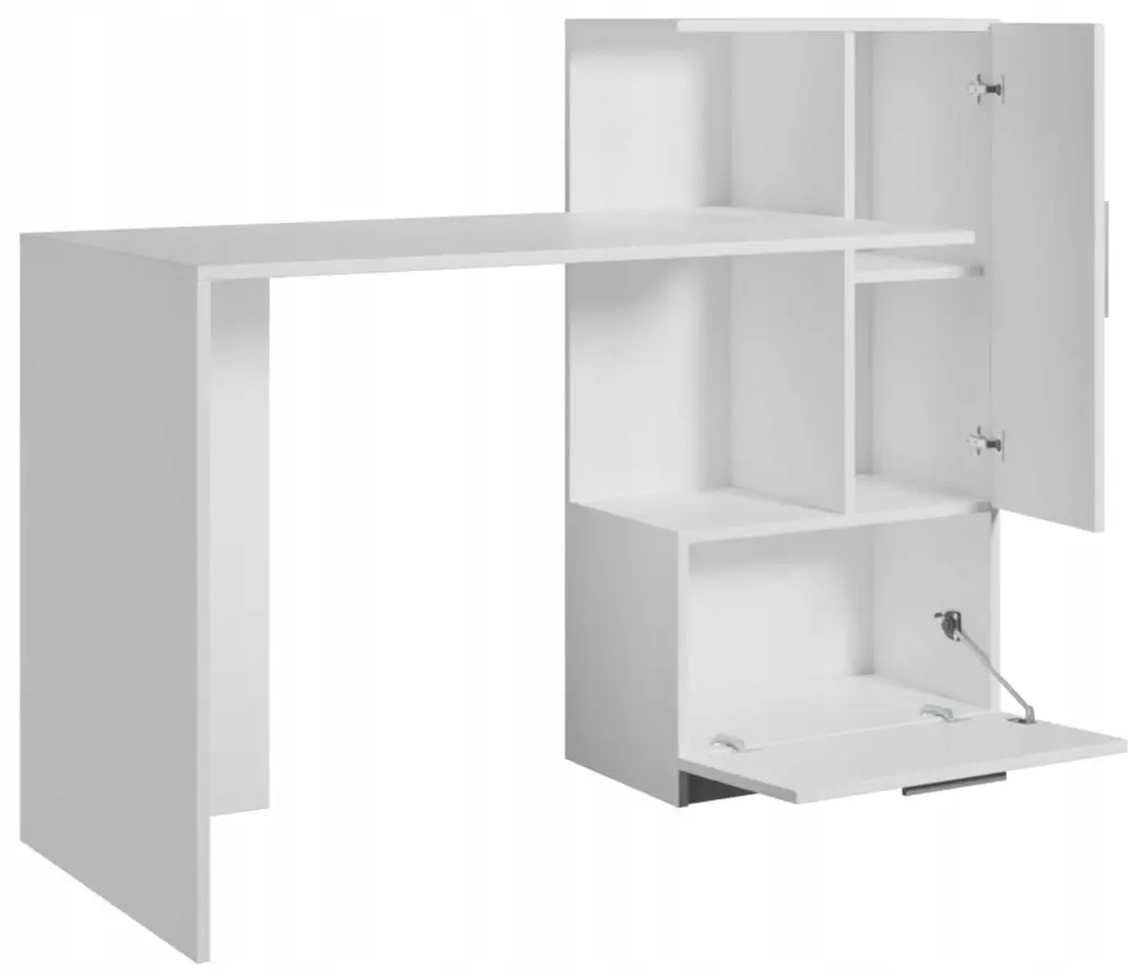 Masa de birou Mirjan24 Wibati/Flavit (White) - 5