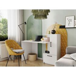 Masa de birou Mirjan24 Wibati/Flavit (White) Thumb