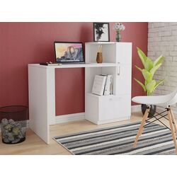 Masa de birou Mirjan24 Wibati/Flavit (White) Thumb