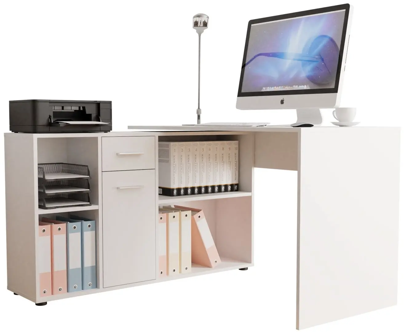 Masa de birou Mirjan24 Deborah/Armando (White) - 3