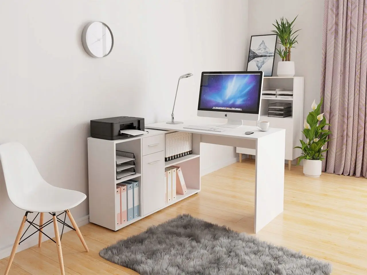 Masa de birou Mirjan24 Deborah/Armando (White) - 7