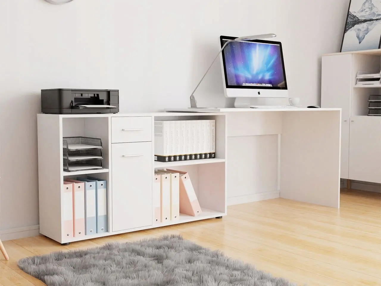 Masa de birou Mirjan24 Deborah/Armando (White) - 6