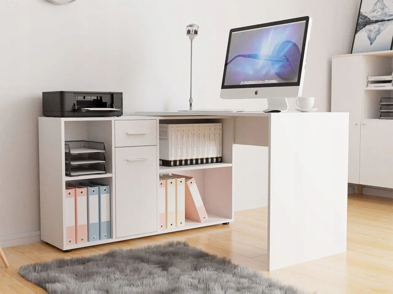 Masa de birou Mirjan24 Deborah/Armando (White) - 8