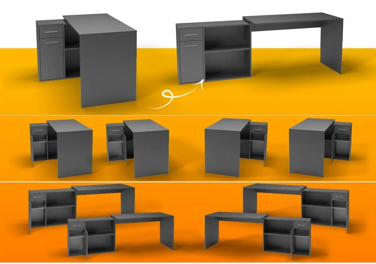 Стол письменный Mirjan24 Pinot/Marco (Anthracite) - 3