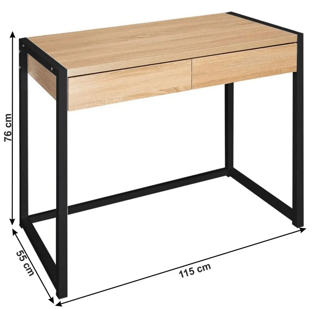 Письменный стол Mobhaus Alysandra Typ 2 (Oak/Black) - 2