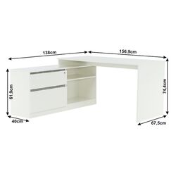 Письменный стол Mobhaus Bentos (White/Concrete) Thumb