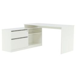 Masa de birou Mobhaus Bentos (White/Concrete)