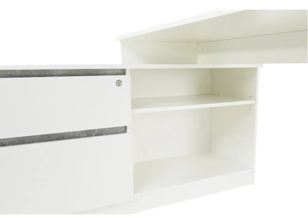 Письменный стол Mobhaus Bentos (White/Concrete) - 9