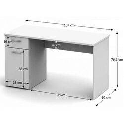 Письменный стол Mobhaus Egon (White) Thumb