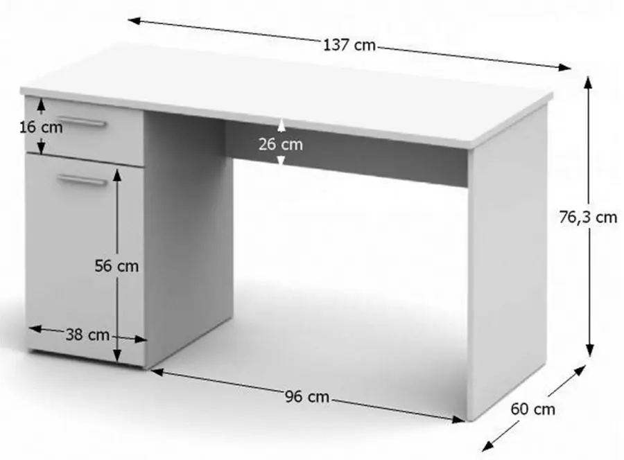 Письменный стол Mobhaus Egon (White)