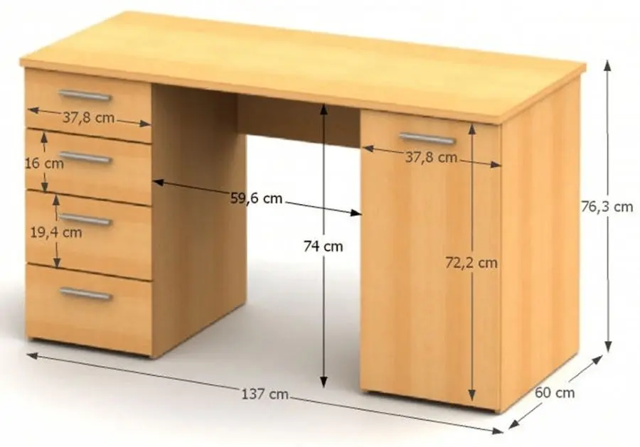 Письменный стол Mobhaus Eustach (Beech) - 2