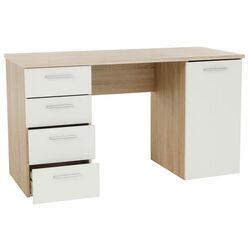 Masa de birou Mobhaus Eustach (Sonoma Oak/White) Thumb