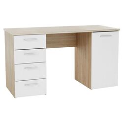 Masa de birou Mobhaus Eustach (Sonoma Oak/White) Thumb