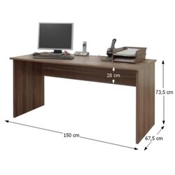 Masa de birou Mobhaus Johan 2 New 01 (Plum) Thumb