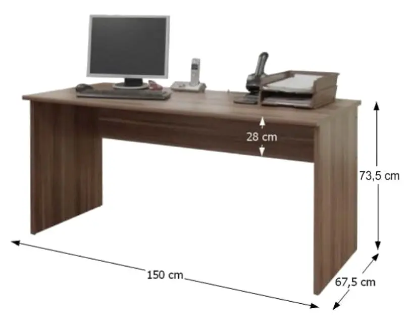 Masa de birou Mobhaus Johan 2 New 01 (Plum)
