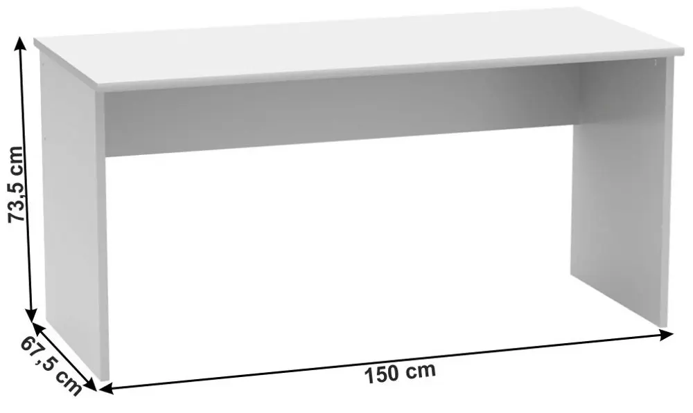 Masa de birou Mobhaus Johan 2 New 01 (White)