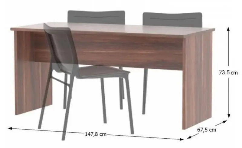 Masa de birou Mobhaus Johan 2 New 08 JH112 (Plum)