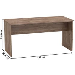 Masa de birou Mobhaus Johan 2 New 08 (Kraft Dunkel) Thumb
