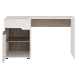 Письменный стол Mobhaus Lynatet Typ 80 (White Extra High Gloss/Sonoma Oak Truffle) Thumb