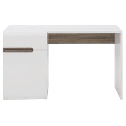 Письменный стол Mobhaus Lynatet Typ 80 (White Extra High Gloss/Sonoma Oak Truffle) Thumb