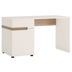 Письменный стол Mobhaus Lynatet Typ 80 (White Extra High Gloss/Sonoma Oak Truffle)