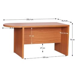 Masa de birou Mobhaus Oscar T03 (Cherry) Thumb