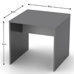 Masa de birou Tempo Kondela Rioma New Typ 17 (Graphite/White) Thumb